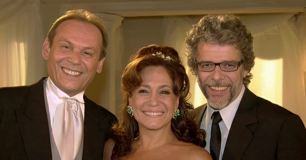 José Wilker, Susana Vieira e José Mayer em Senhora do Destino