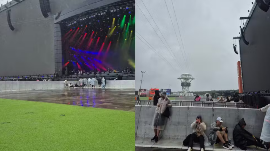 Rock in Rio 2026: famosos curtem terceiro dia do festival debaixo de chuva