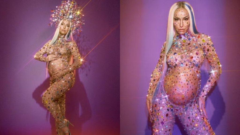 Grávida, Sabrina Sato usa look ousado em ensaio para o Carnaval 2027